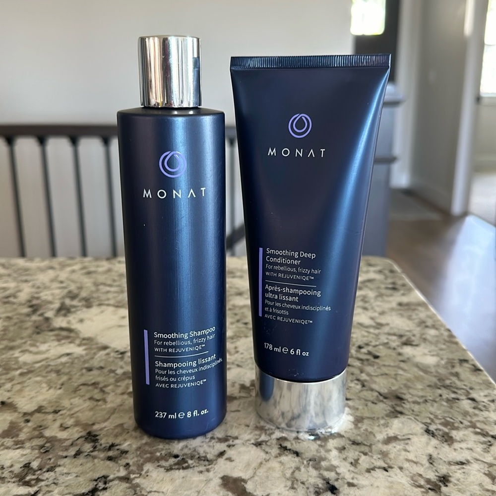 Monat smoothing shampoo and conditioner. New never opened.